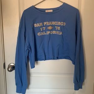 Long sleeve, San Francisco crop top sweater